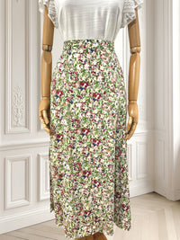 Fustă din vâscoză cu print floral mărimea M