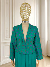 Încarcă imaginea în vizualizatorul Galerie, Bolero vintage din mătase potrivit pentru M/L
