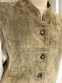 Vestă vintage din piele naturală mărimea L