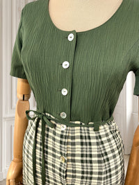 Rochie vintage din amestec de vâscoză mărimea S
