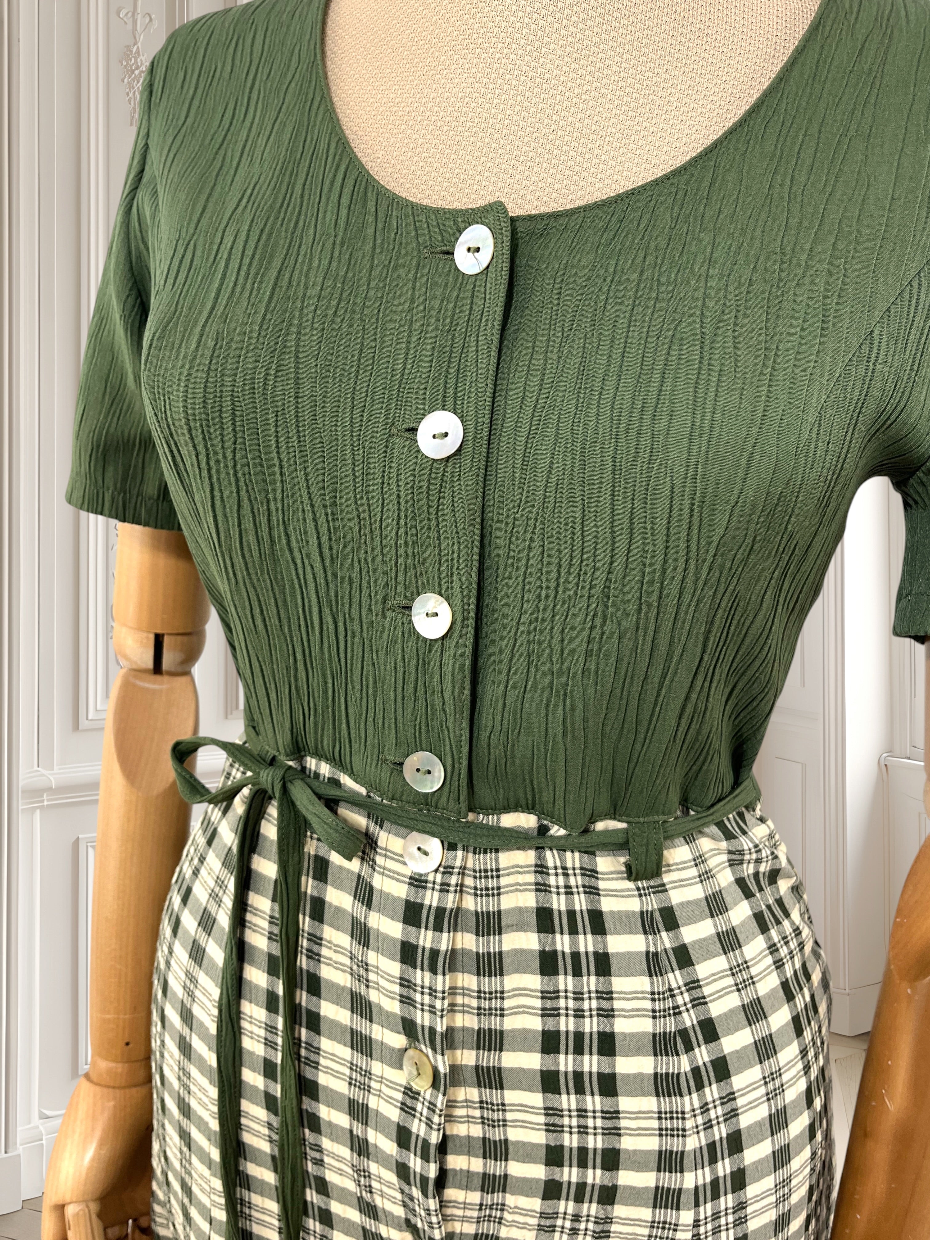Rochie vintage din amestec de vâscoză mărimea S