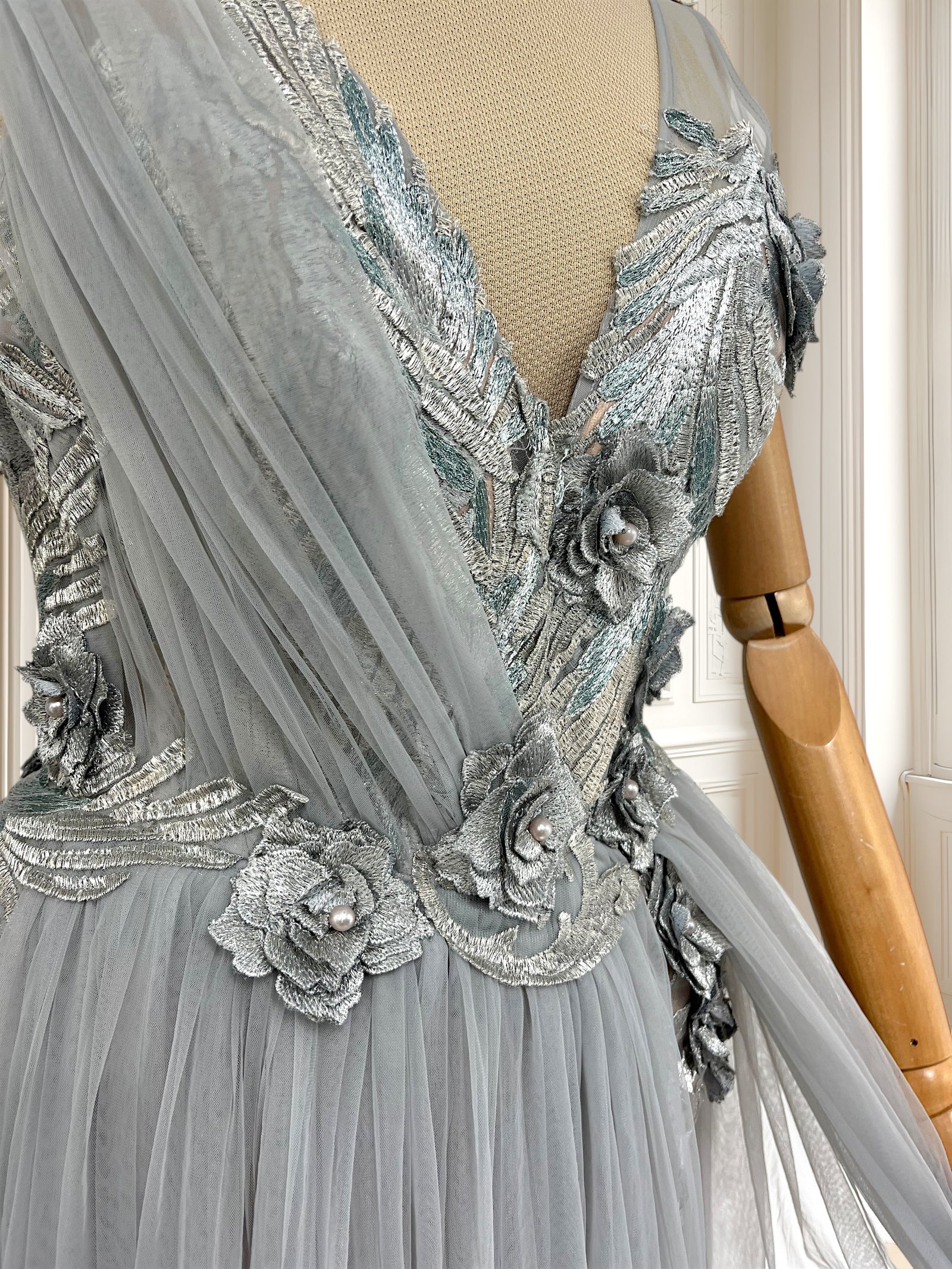 Rochie de seară deosebită din tulle mărimea S