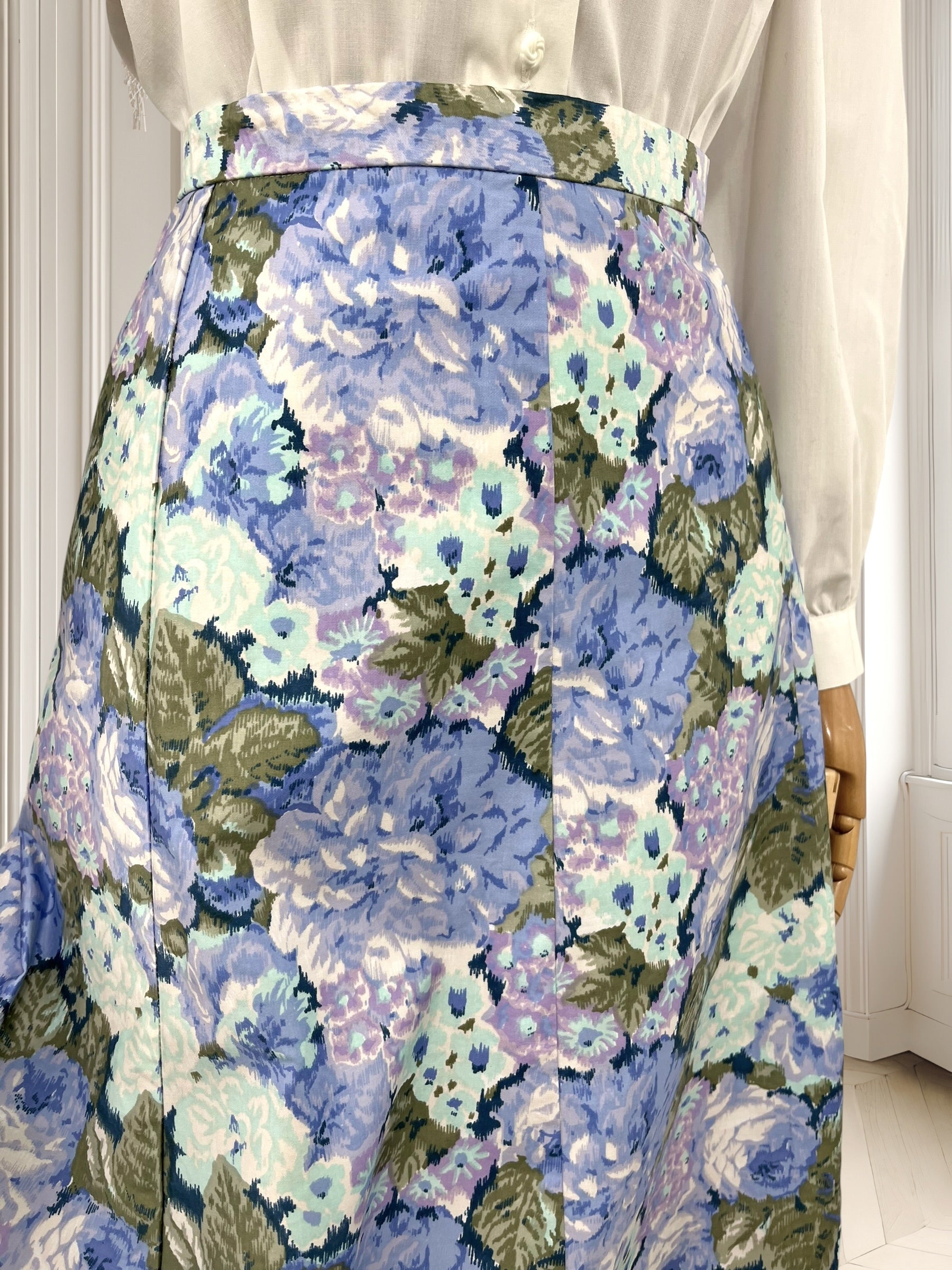 Fustă din bumbac cu print floral mărimea XL