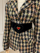 Încarcă imaginea în vizualizatorul Galerie, Sacou vintage din tweed mărimea XL
