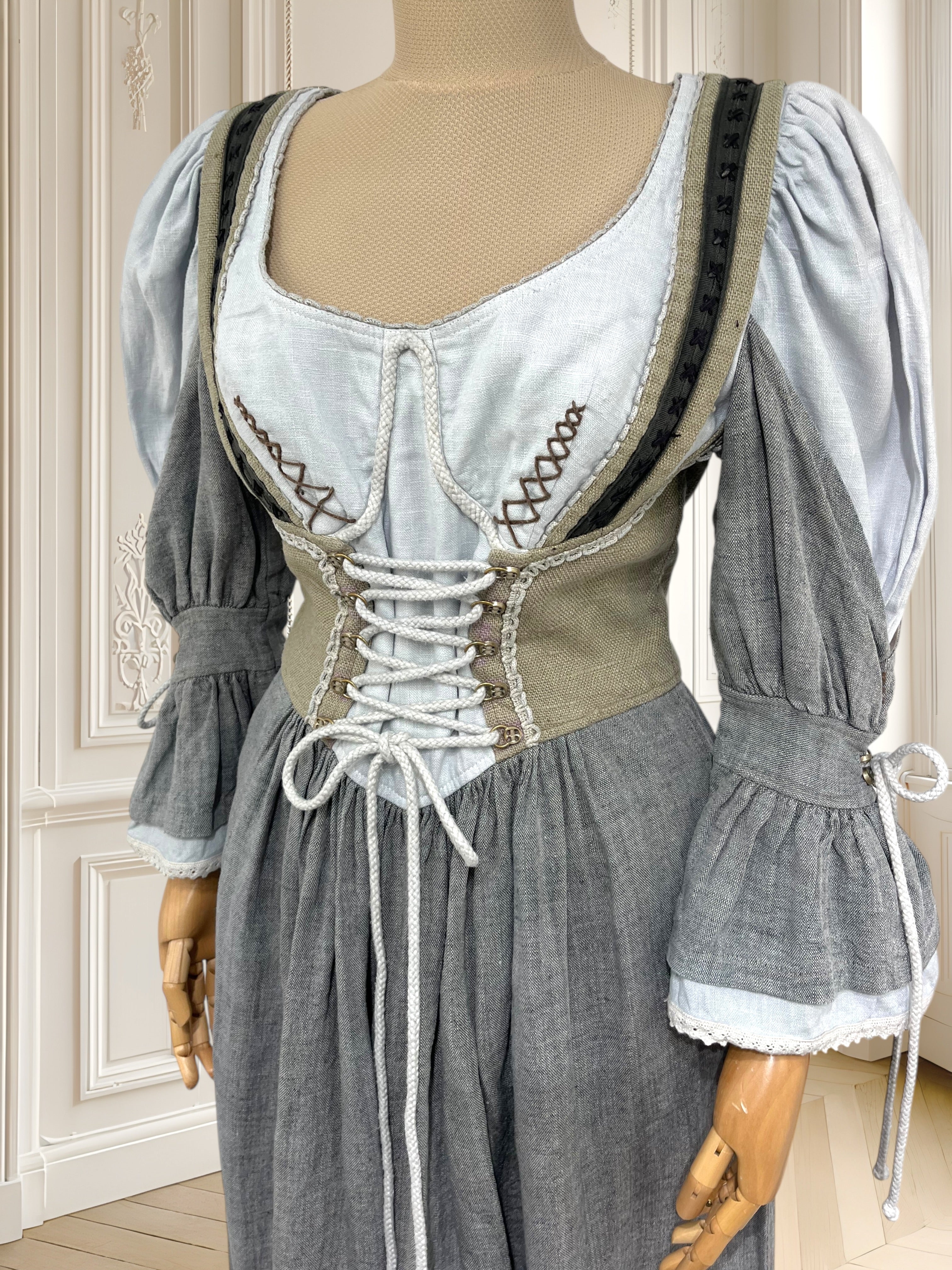 Rochie vintage din in mărimea S