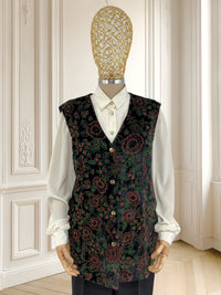 Vestă vintage din catifea mărimea XL