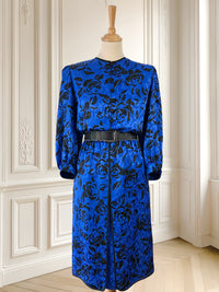 Rochie albastră satinată mărimea L