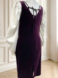 Rochie mov din catifea mărimea S