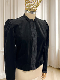 Sacou vintage din catifea potrivit pentru S/M