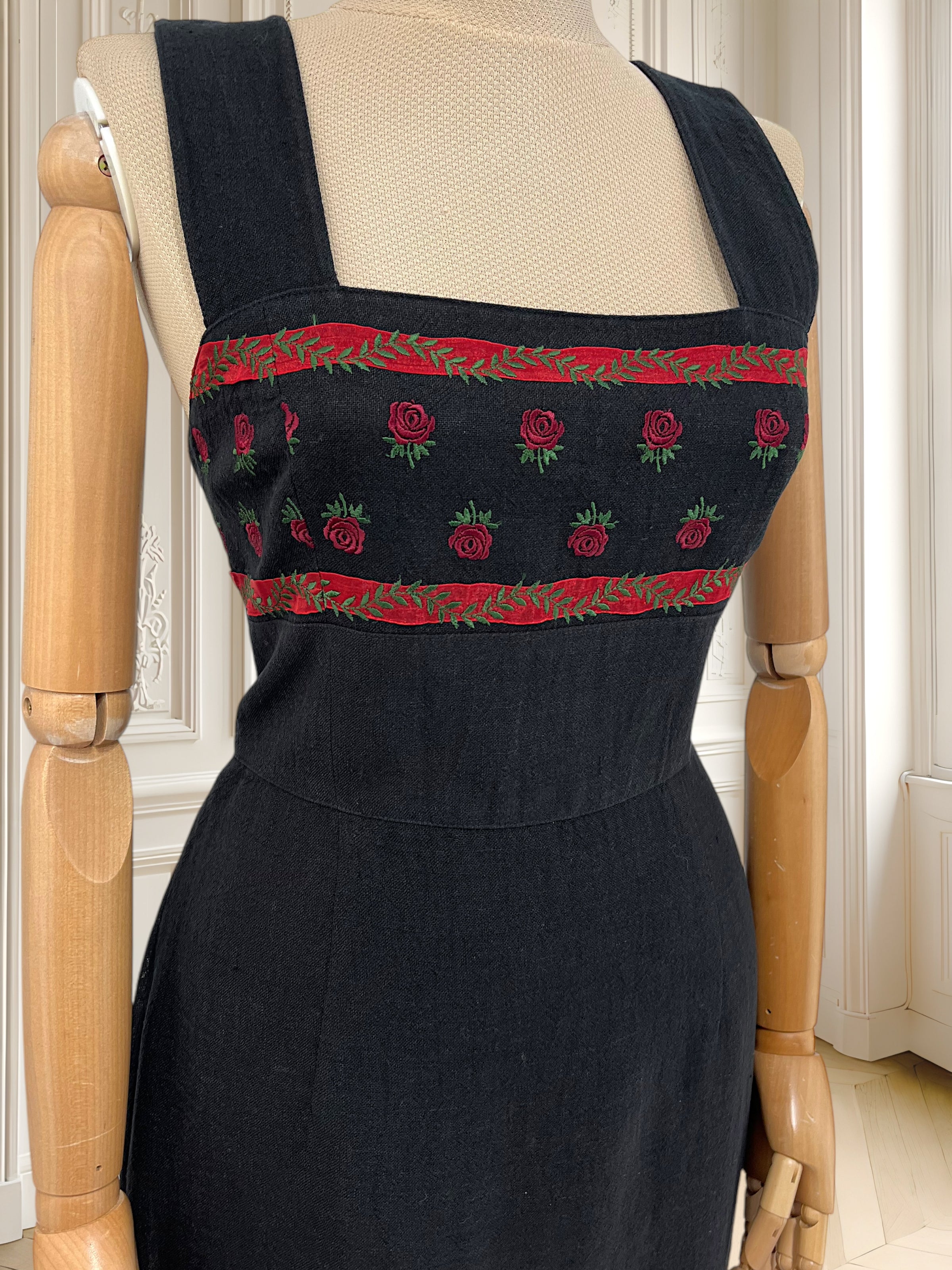 Rochie vintage din in mărimea S