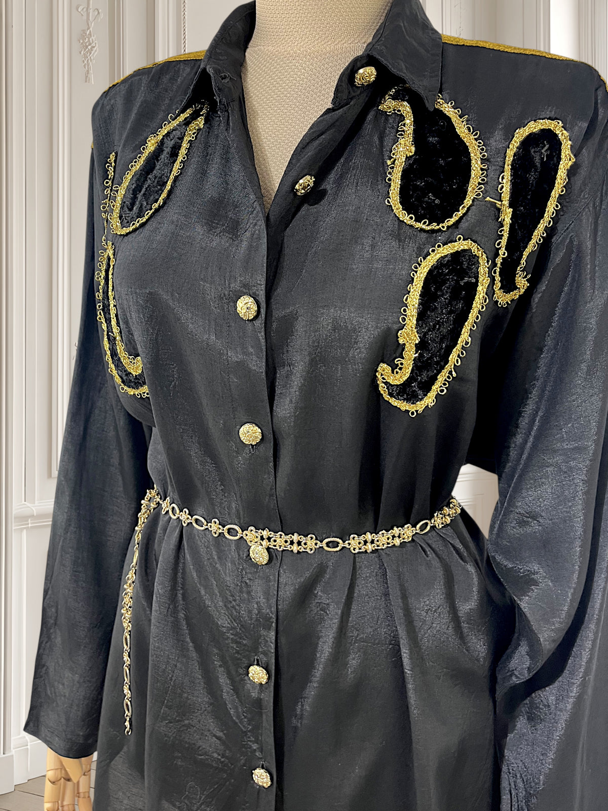 Cămașă vintage din vâscoză potrivită pentru L/XL