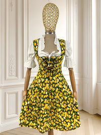 Rochie bavareză cu print floral mărimea S