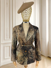 Încarcă imaginea în vizualizatorul Galerie, Sacou creponat in degradé mărimea L
