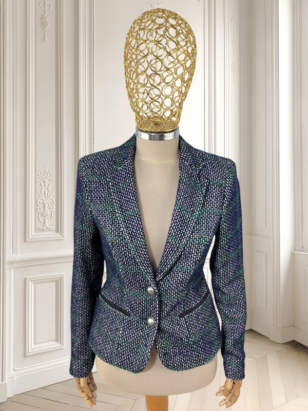 Sacou smart casual din tweed potrivit pentru XS/S