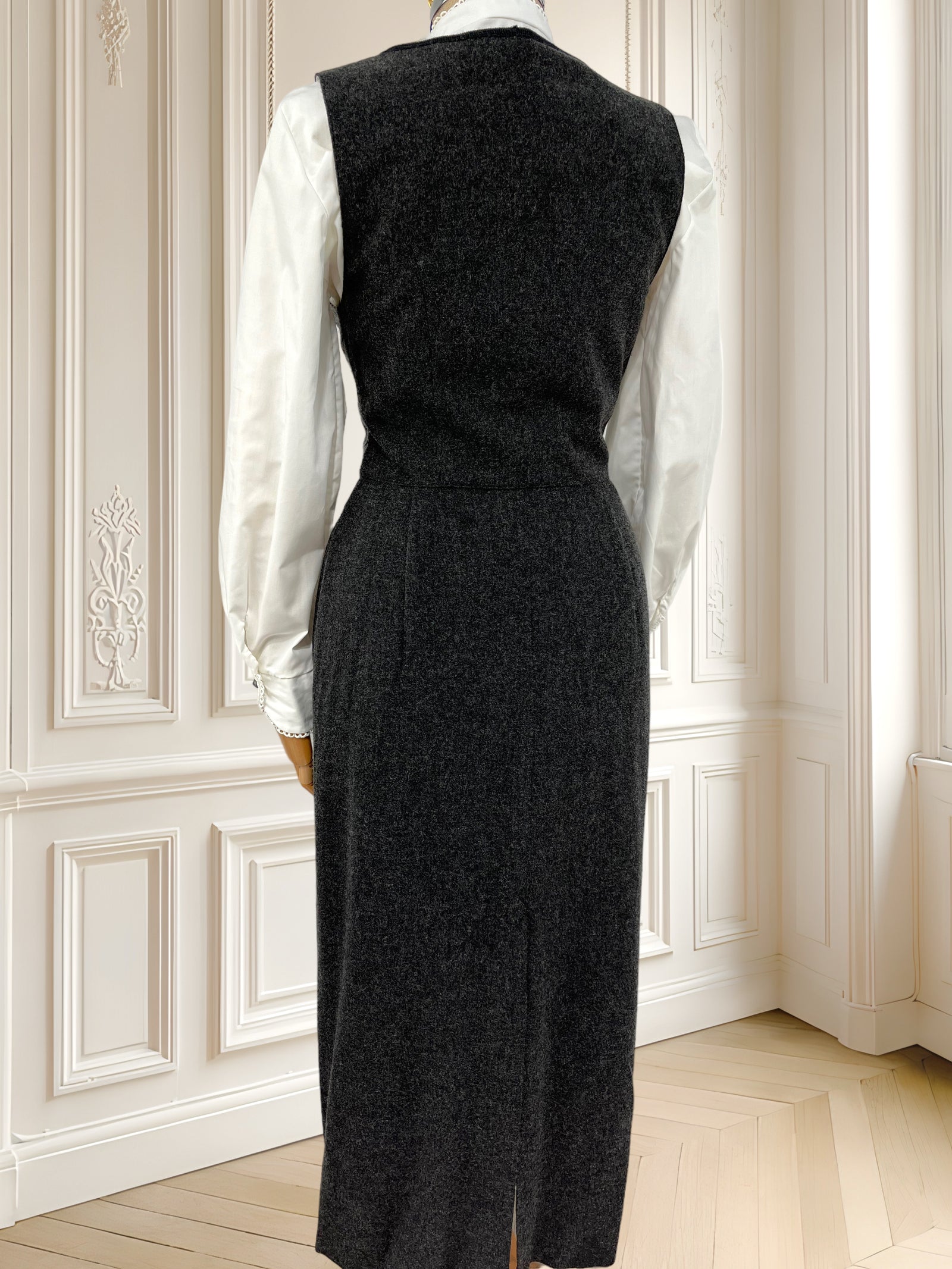 Rochie vintage din amestec de lână mărimea S