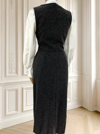 Rochie vintage din amestec de lână mărimea S