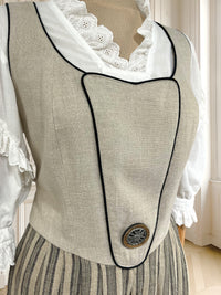 Rochie vintage din in mărimea L
