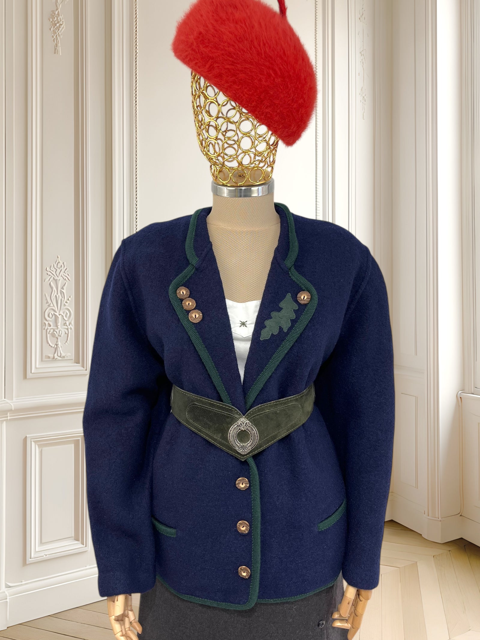 Sacou vintage din lână pură mărimea XL