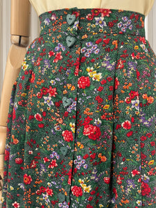 Fustă vintage cu print floral mărimea M