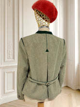 Încarcă imaginea în vizualizatorul Galerie, Sacou vintage din amestec de in mărimea L
