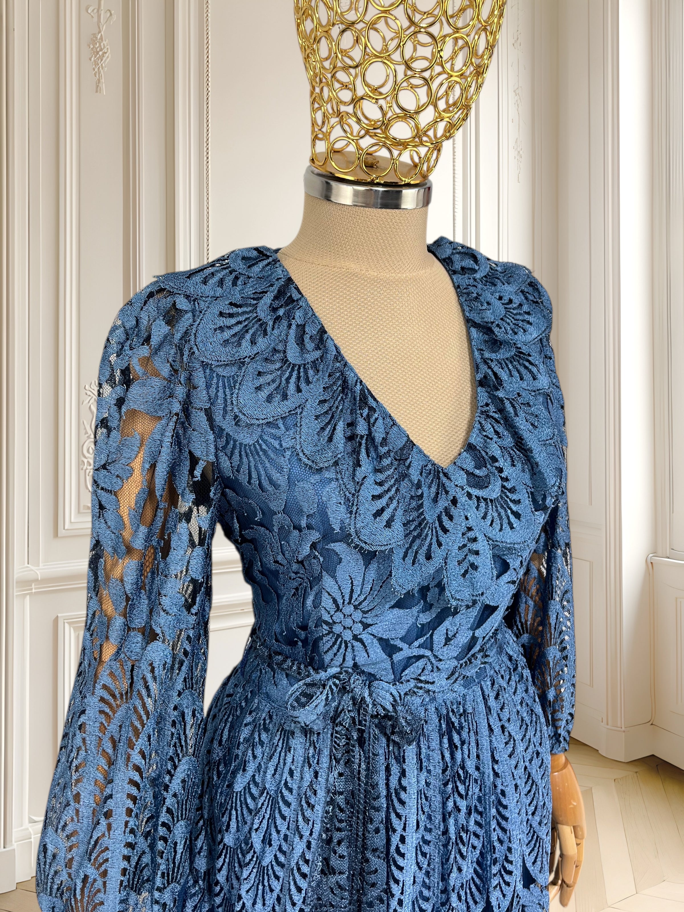 Rochie vintage de seară din dantelă mărimea S