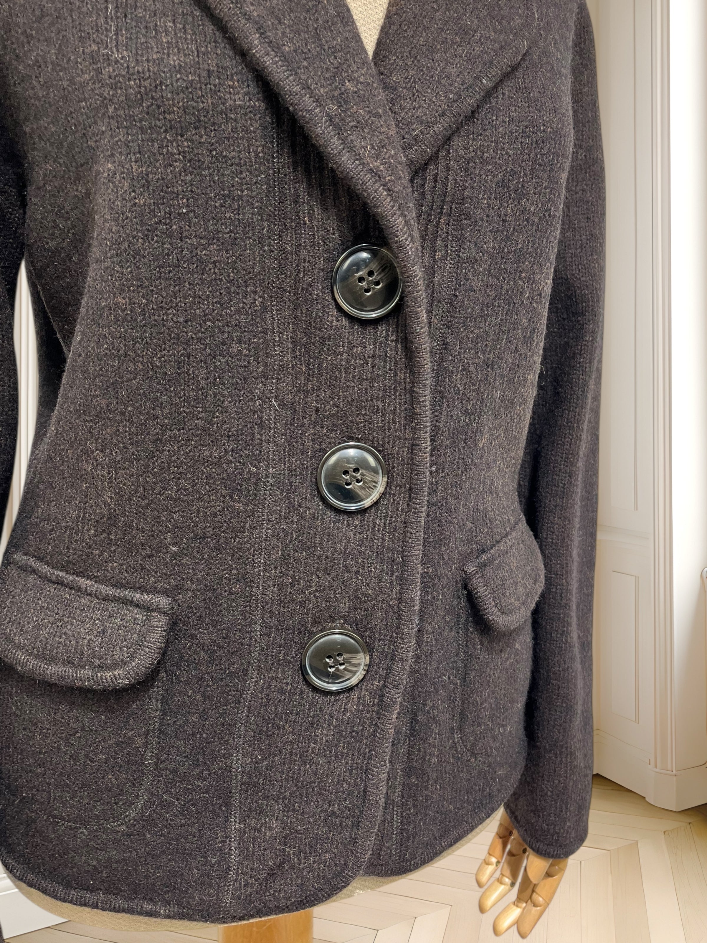 Cardigan vintage din lână pură mărimea L