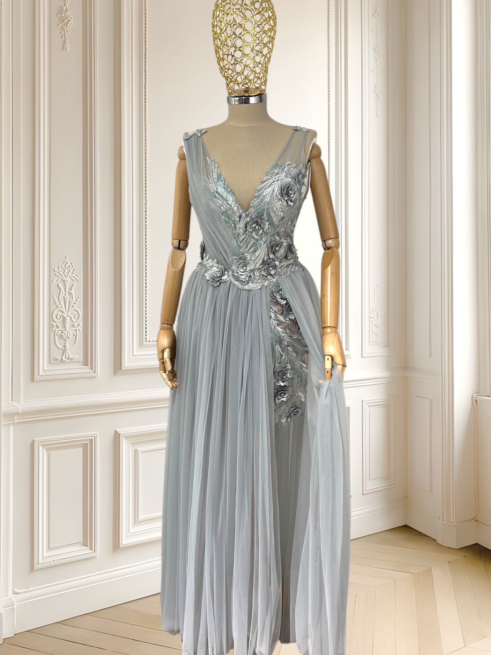 Rochie de seară deosebită din tulle mărimea S