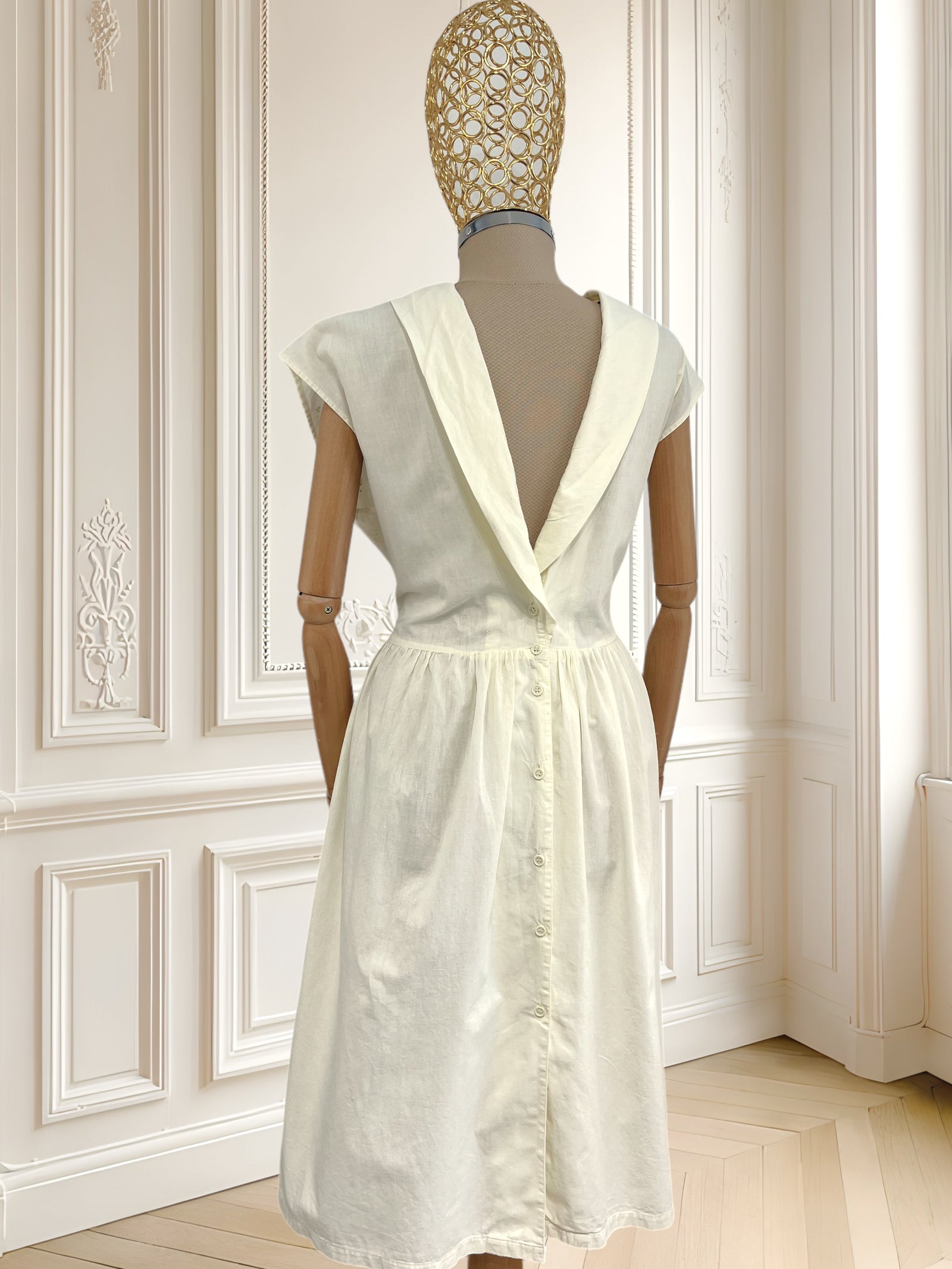 Rochie vintage din bumbac mărimea L