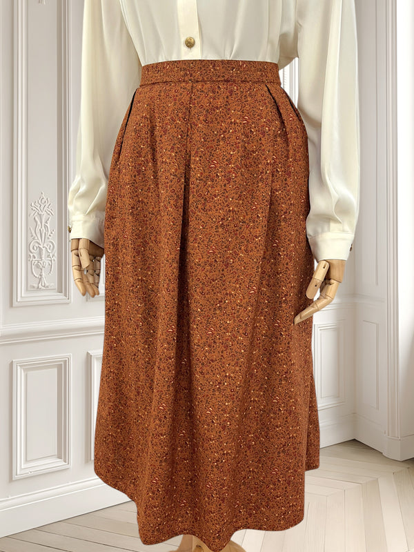 Fustă vintage din vâscoză mărimea XL