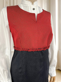Rochie vintage lucrată manual mărimea L