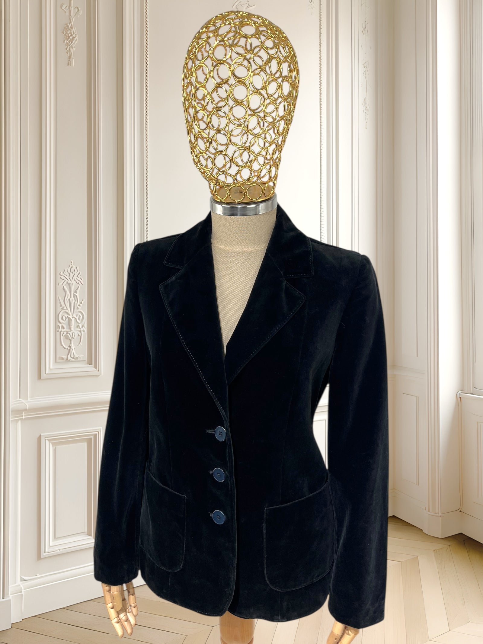 Sacou vintage din catifea potrivit pentru S/M