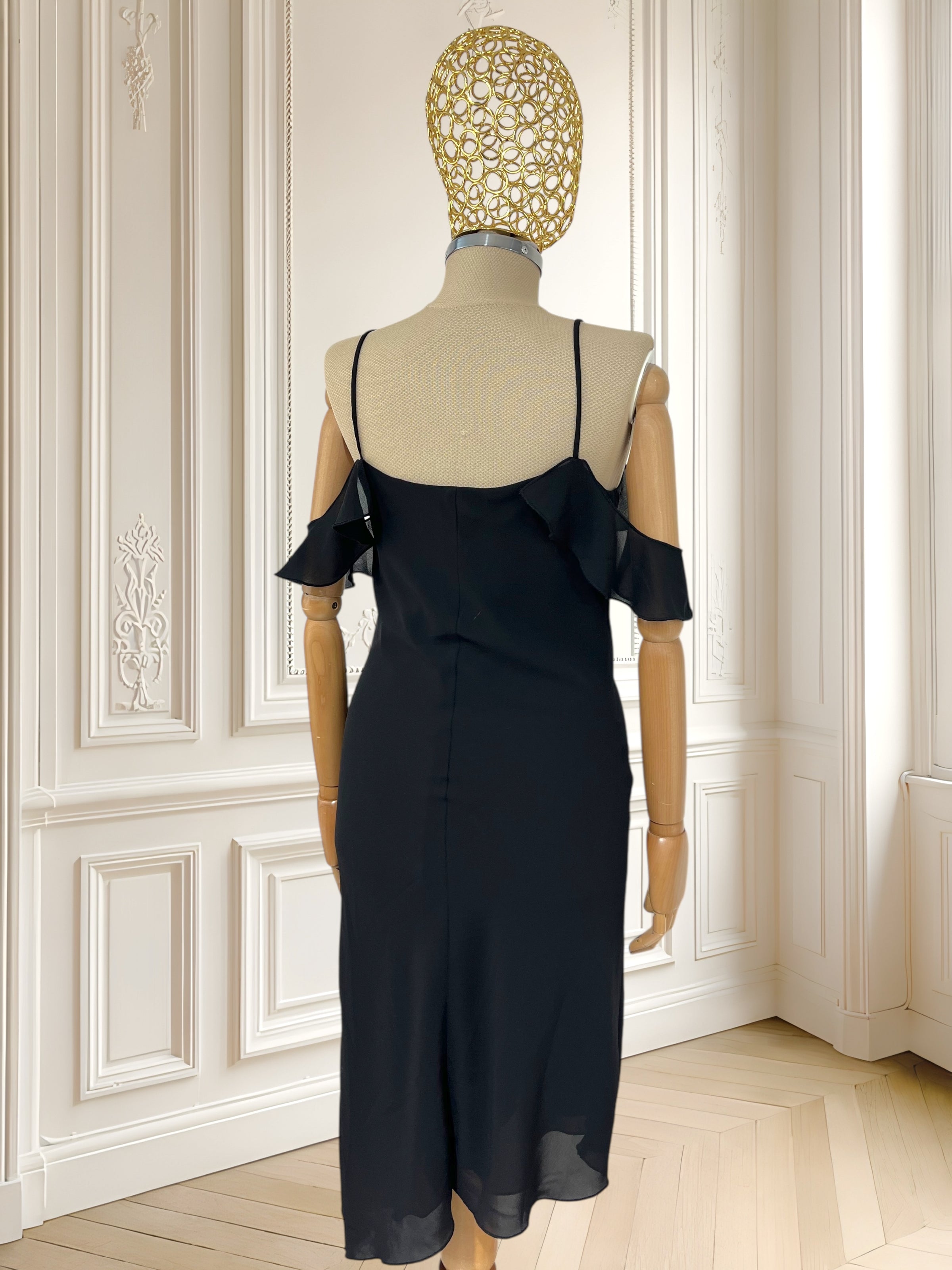 Rochie asimetrică neagră mărimea S