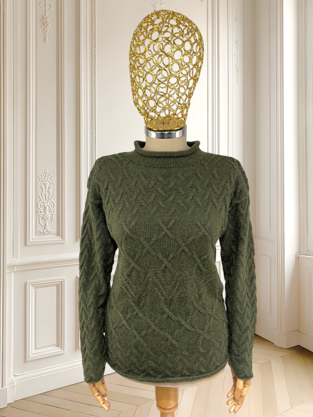 Bluză tricotată din amestec de lână mărimea S