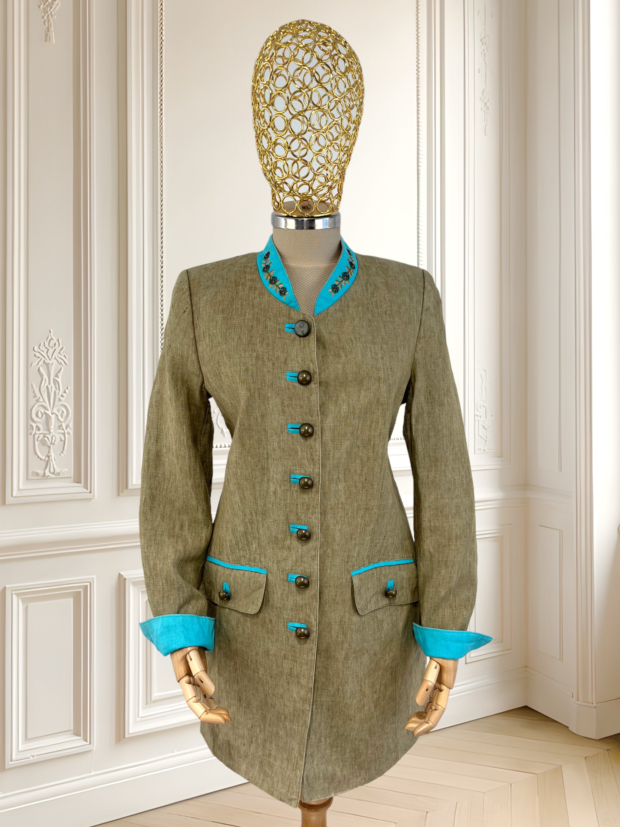 Sacou vintage din in mărimea S