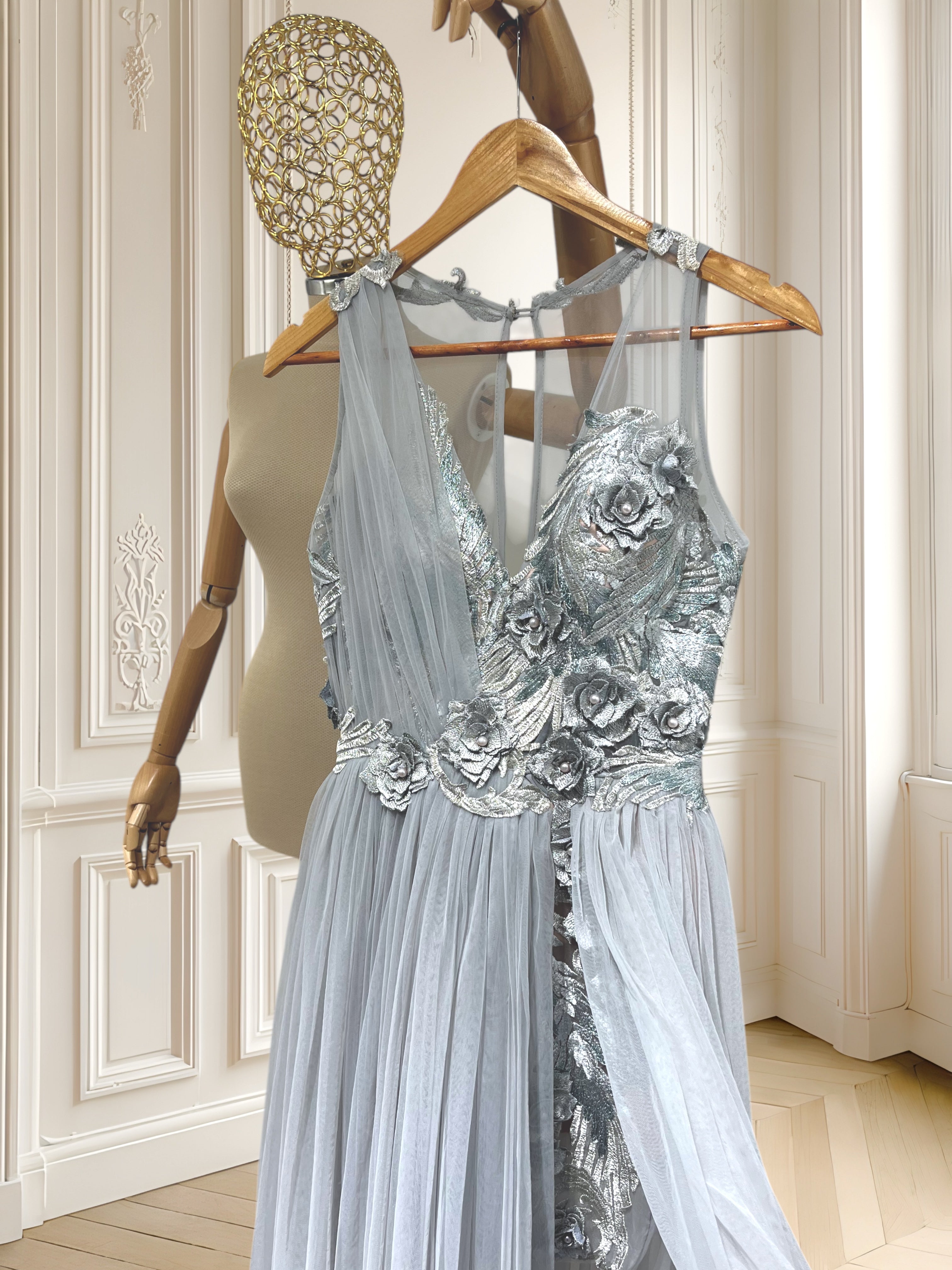 Rochie de seară deosebită din tulle mărimea S