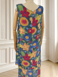 Rochie vintage din vâscoză mărimea L
