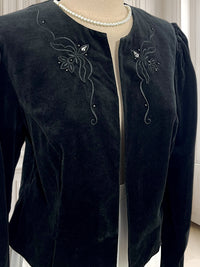 Sacou vintage din catifea potrivit pentru M/L