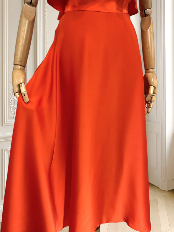 Rochie midi satinată mărimea S