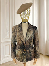 Încarcă imaginea în vizualizatorul Galerie, Sacou creponat in degradé mărimea L
