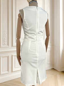 Rochie albă cambrată mărimea S