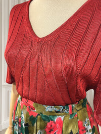 Tricou croșetat din vâscoză potrivit pentru M/L
