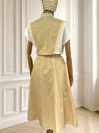 Rochie vintage din amestec de bumbac mărimea M