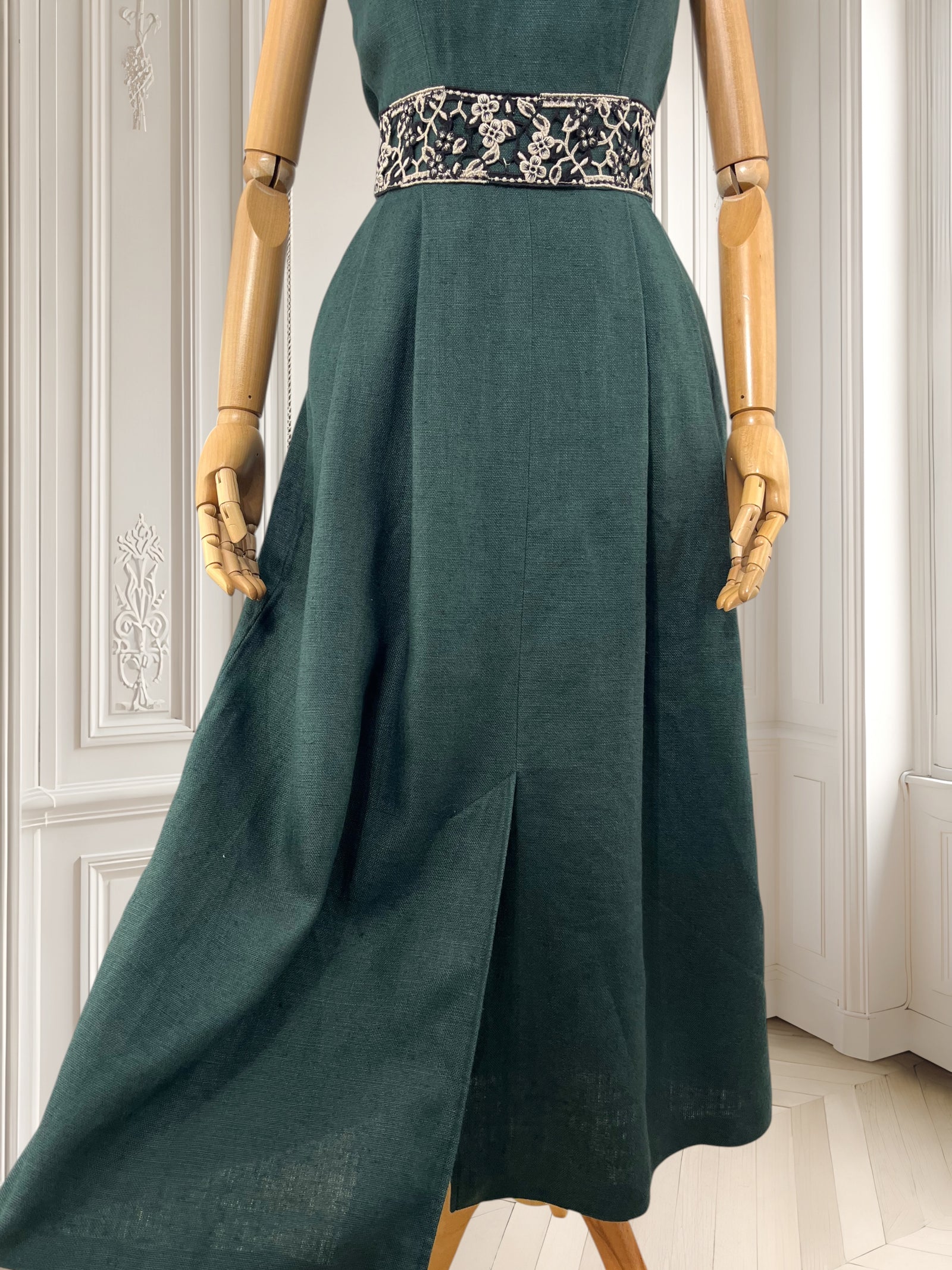 Rochie vintage din in mărimea XS