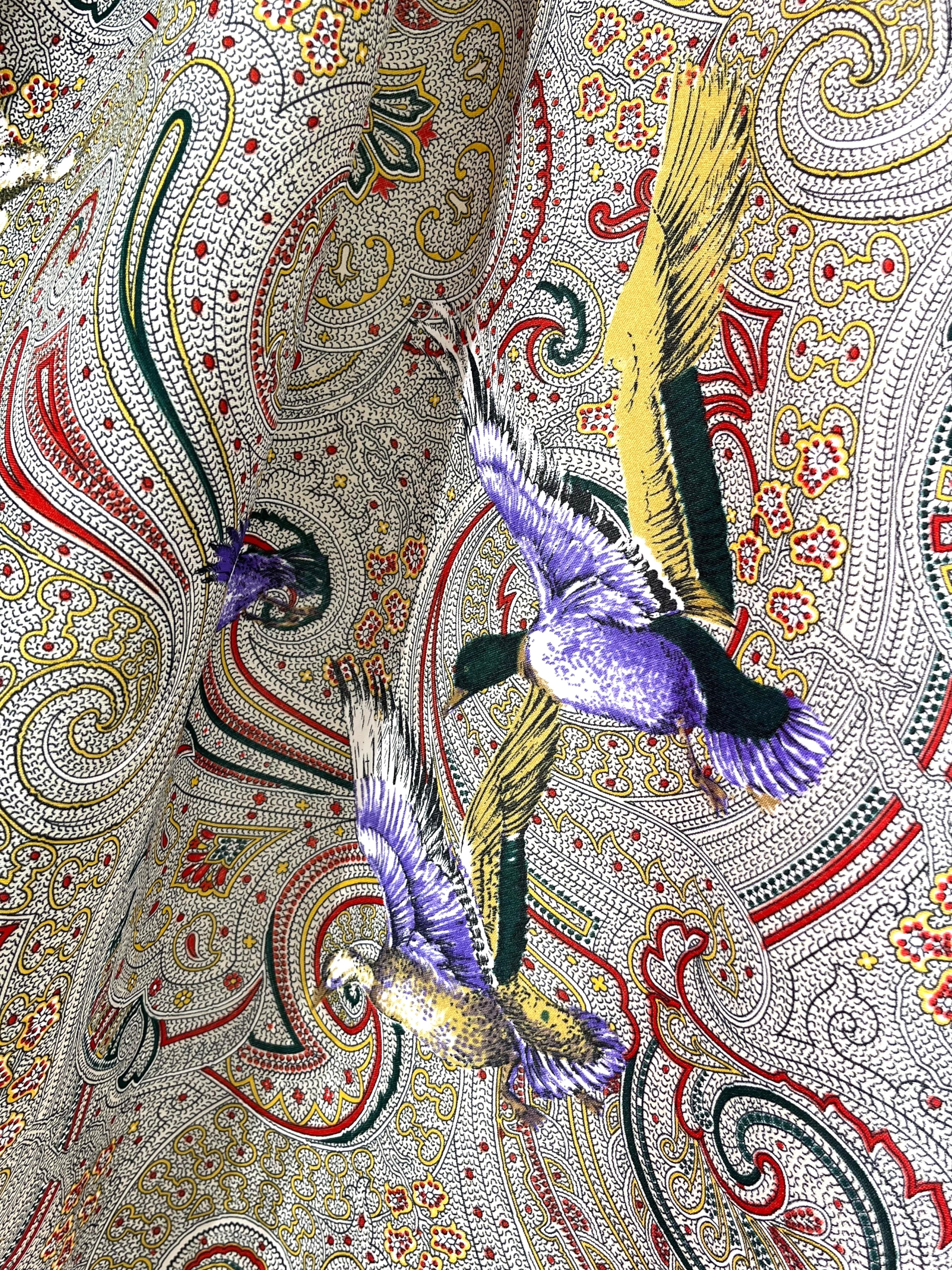 Eșarfă italienească cu print paisley