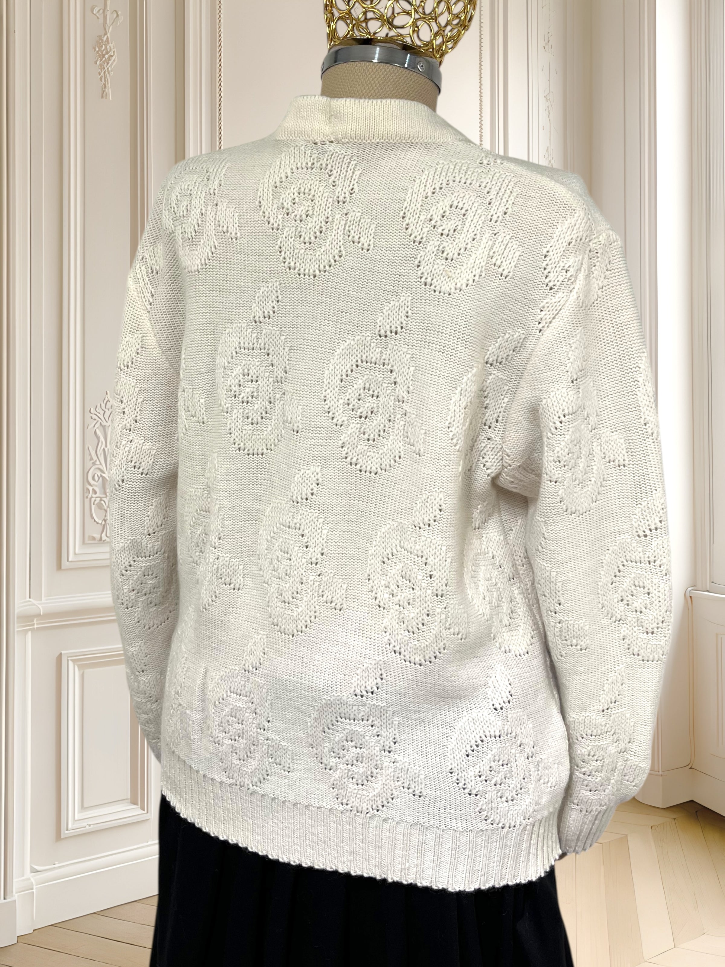 Cardigan vintage din amestec de lână mărimea L