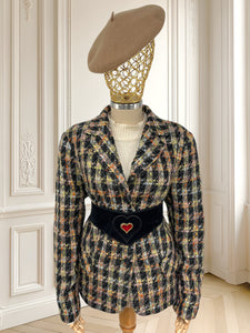 Sacou vintage din tweed mărimea XL