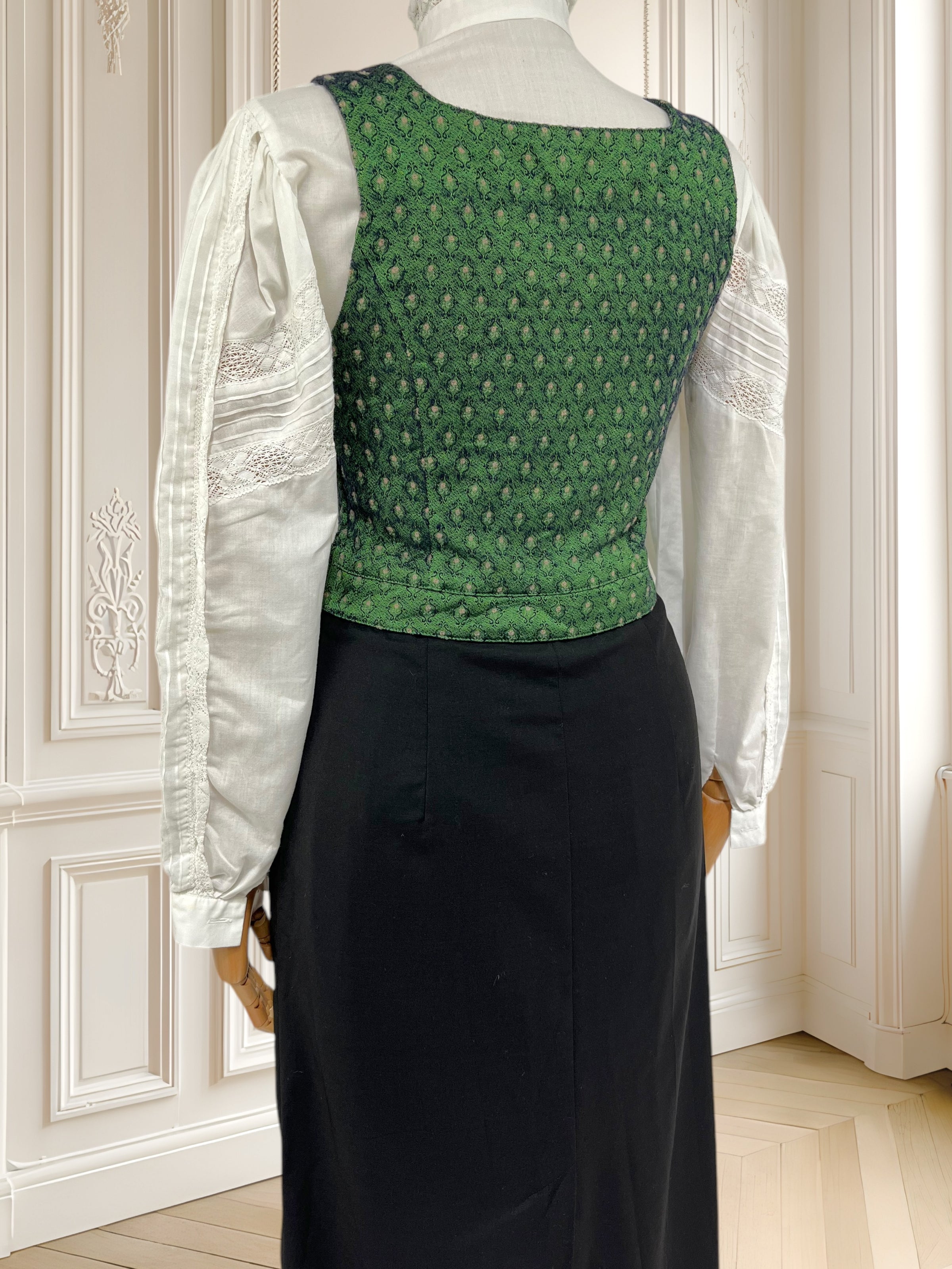 Rochie vintage din amestec de vâscoză mărimea S