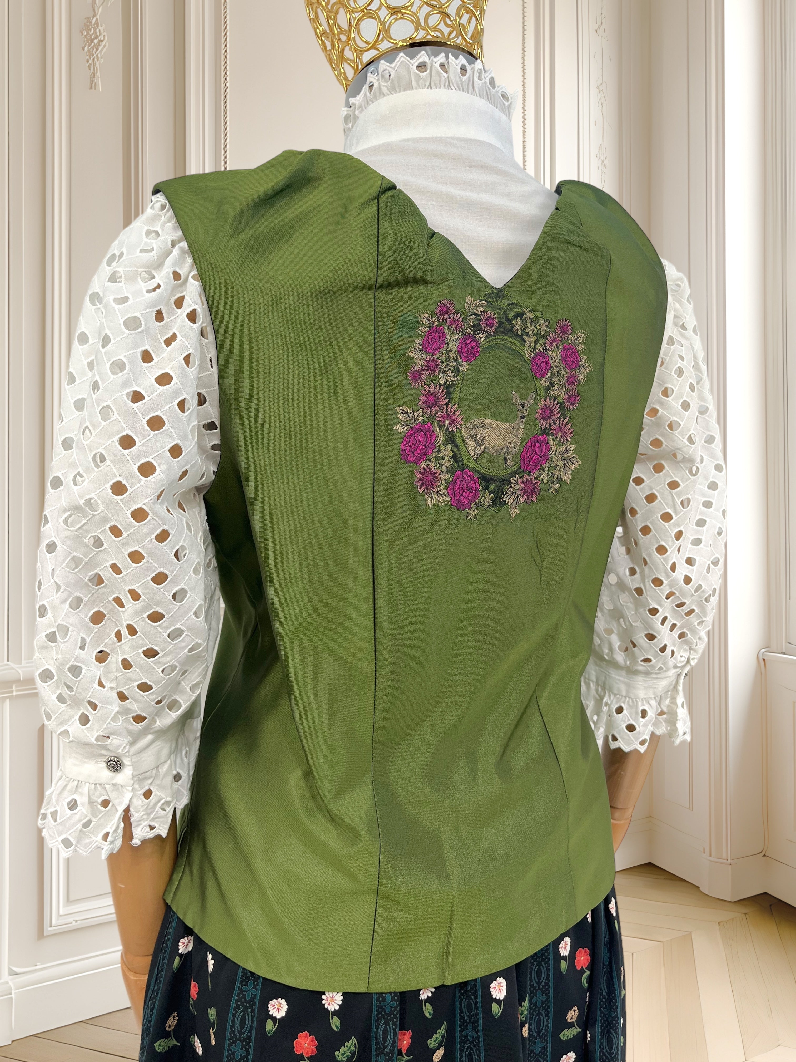 Corset vintage satinat mărimea L