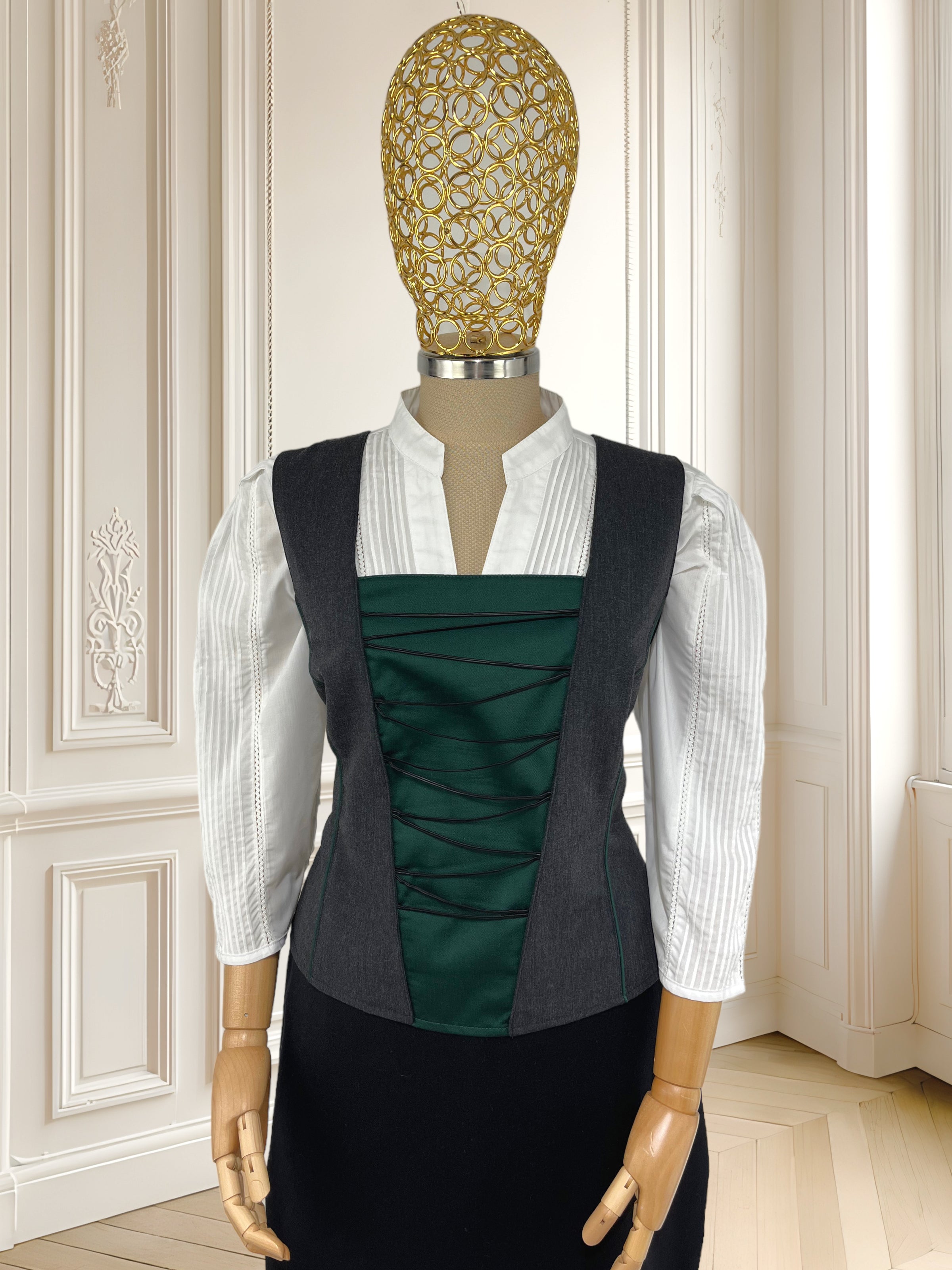 Set vintage din amestec de lână pură mărimea XL
