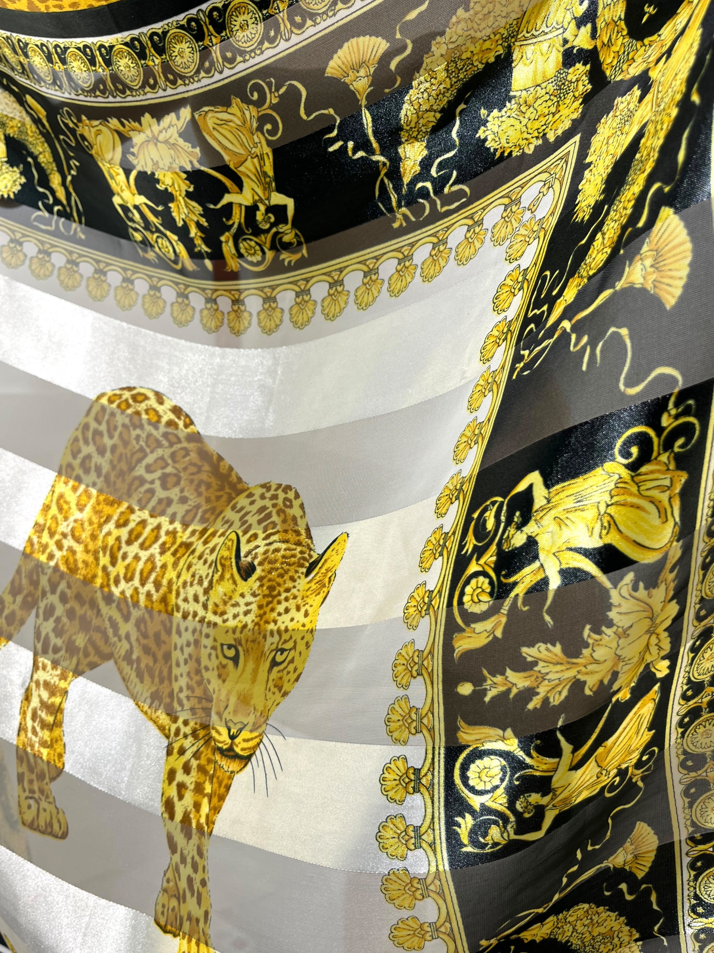 Eșarfă vintage leopard